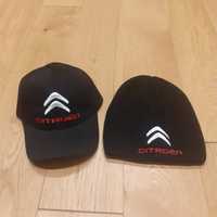 2 czapki Citroen haft