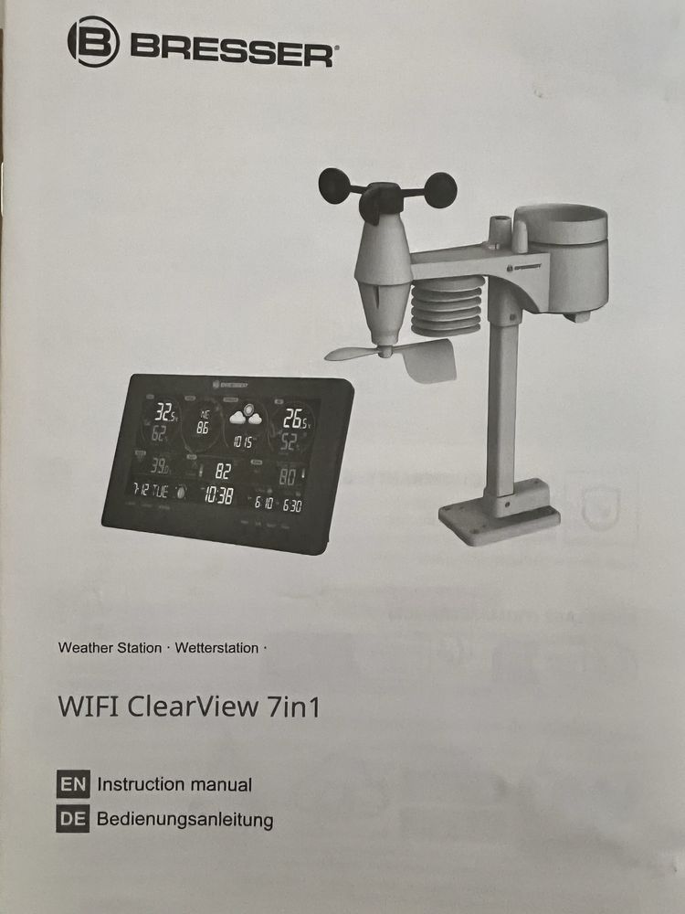Метеостанція Bresser WIFI ClearView 7-в-1 Sensor (7002586)