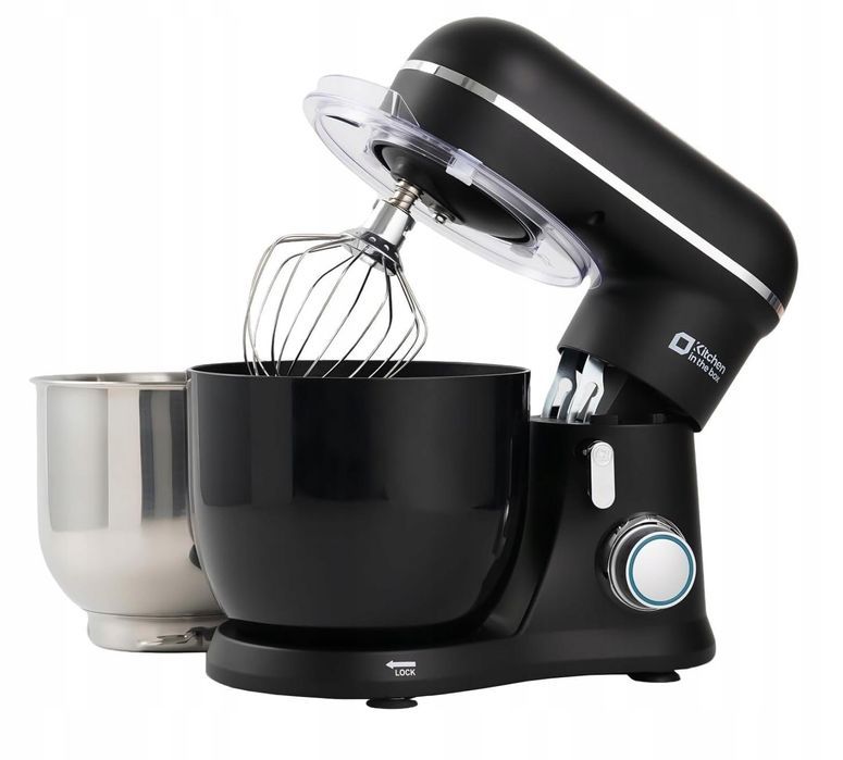 Mikser kuchenny stojący 3,5L 800W 10 prędkości mini robot czarny