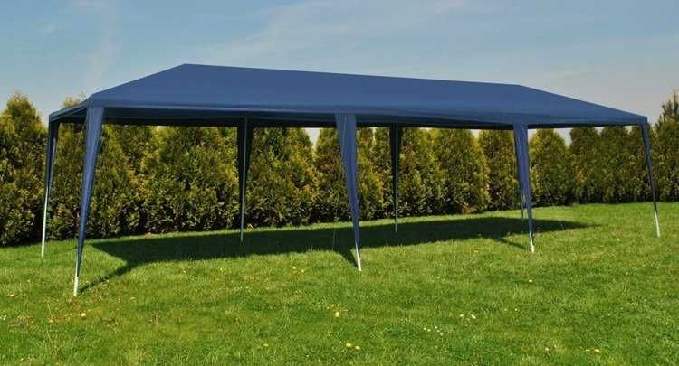 NAMIOT / PAWILON ogrodowy imprezowy 3x9m - 8 ścianek NIEBIESKI