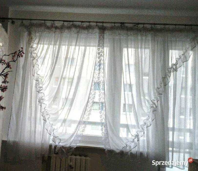 Firana gotowa biała 400 x 160