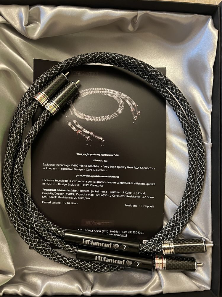 Межблочный кабель HiDiamond Signal Diamond 7 RCA