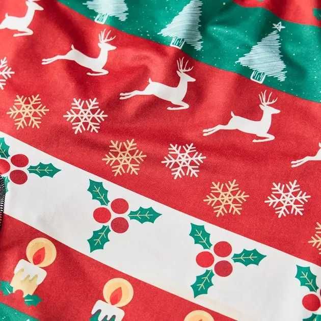 Труси-боксери чоловічі прикольні з різдвяним новорічним принтом S-M