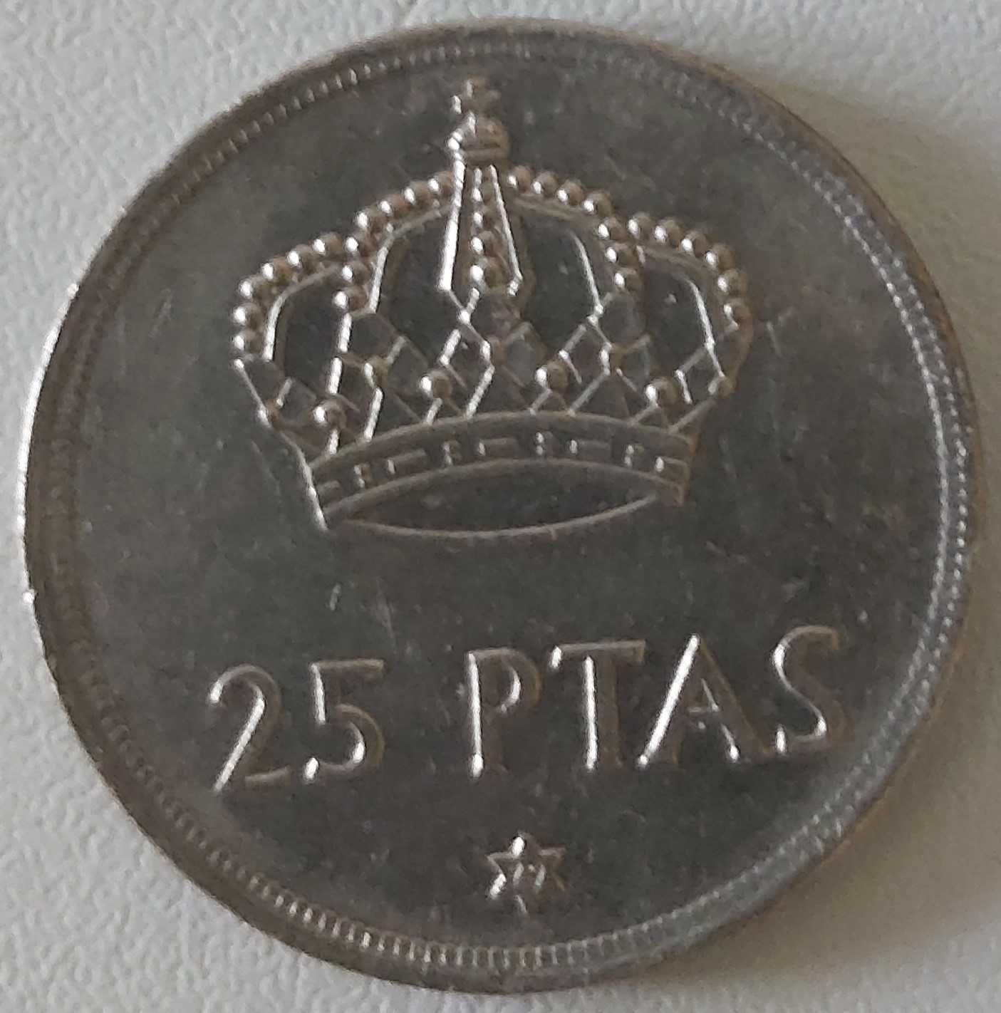 25 Pesetas de 1975*79, Espanha, Rei Juan Carlos I