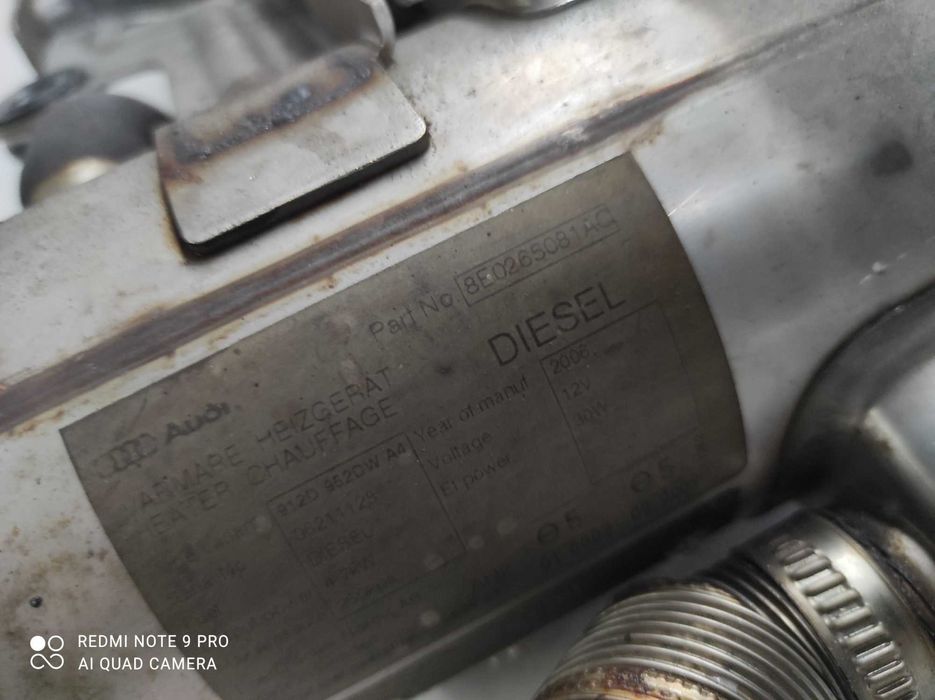 Audi a4 b7 b6 Webasto postojowe diesel oryginał gwarancja