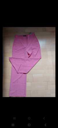 Spodnie damskie szerokie różowe, medicine, XL