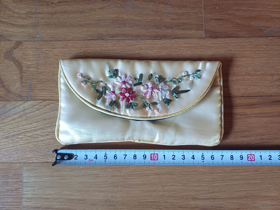 Bolsa/Estojo de estilo vintage para óculos, canetas, etc.