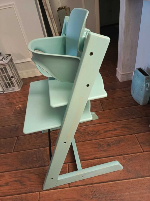 krzesło tripp trapp stokke Aqua blue