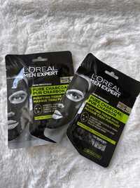 Maska do twarzy L’Oreal Paris Men Eksper Pure Charcoalw plachcie 2 szt