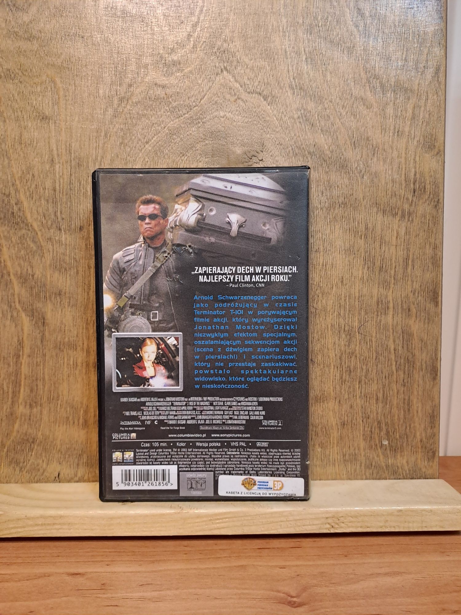 Terminator Bunt maszyn kaseta VHS