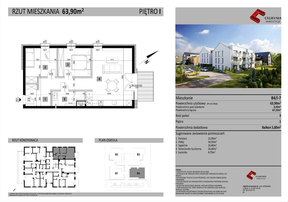 Mieszkanie Zamość (1,5 km Wólka Panieńska)