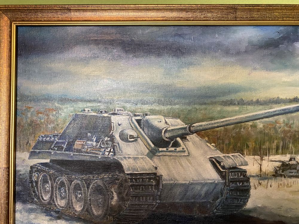 Obraz olejny: SdKfz 173 8,8cm Jagdpanzer V „Jagdpanther”