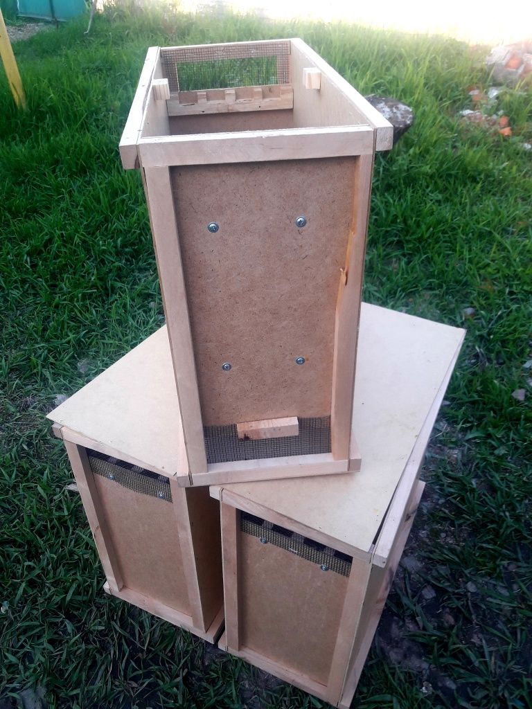 Ящики для перевозки пчёлопакетов.