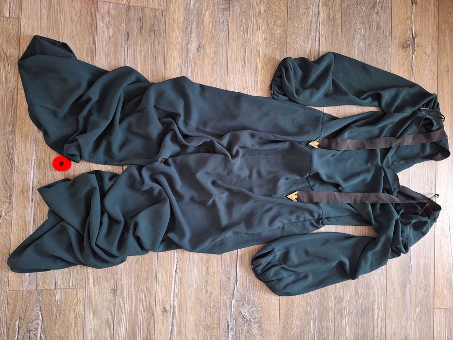 Kombinezon damski z dł.r., spodnie szerokie- kant-wizytowy: Zara,nowy