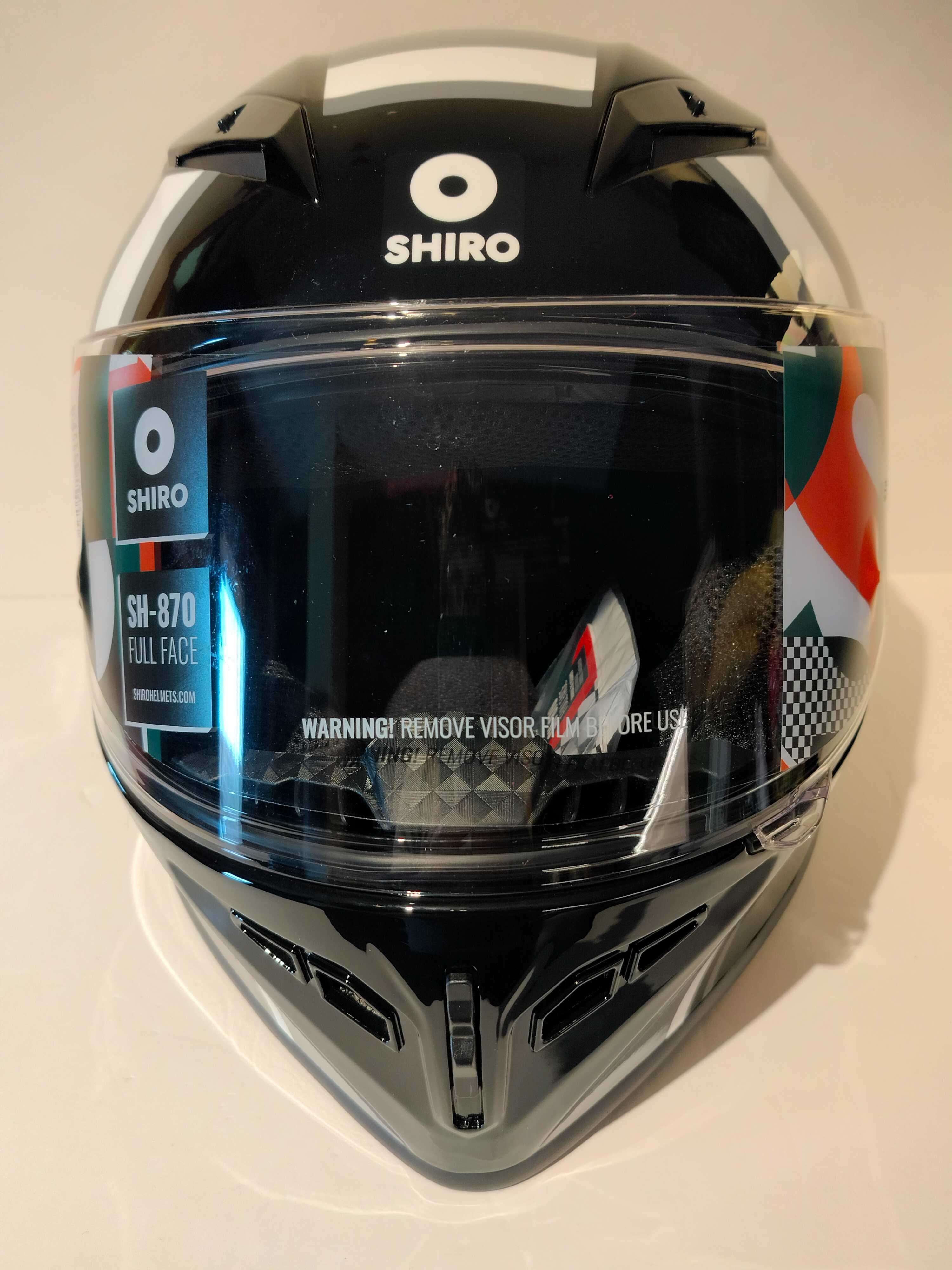 Capacete integral Shiro SH-870 mota scooter novo