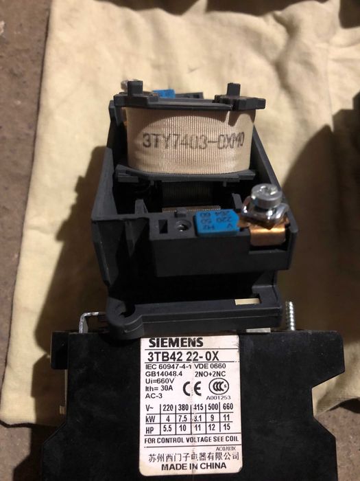 Автомат захисту Siemens 3VU1340-1MN00 14-20A; пускач Siemens 3tb42-22e