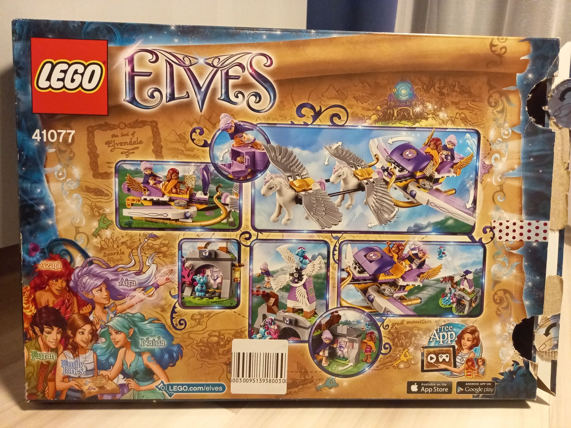 Zestaw Lego Elves 41077 Sanie pegaza Airy