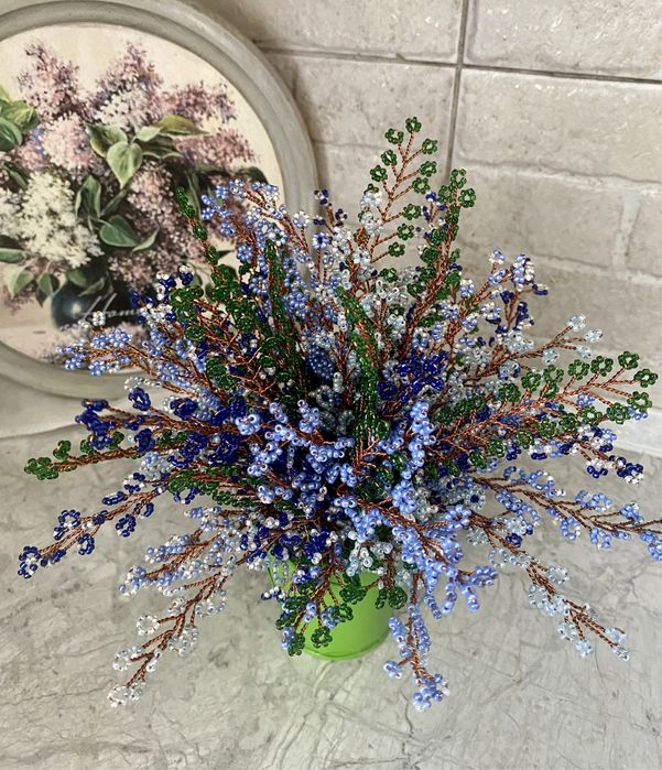 Вироби з бісера, кущ із бісера, ручна робота