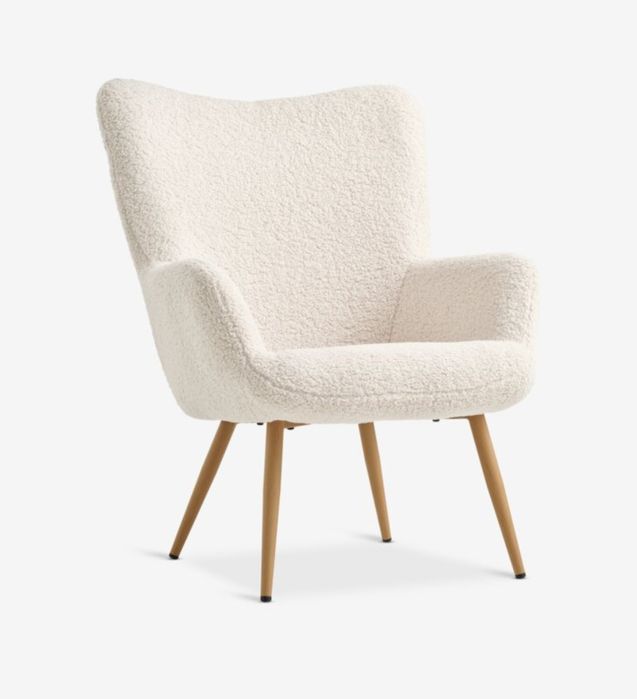 Nowy fotel baranek - zapakowany w kartonie