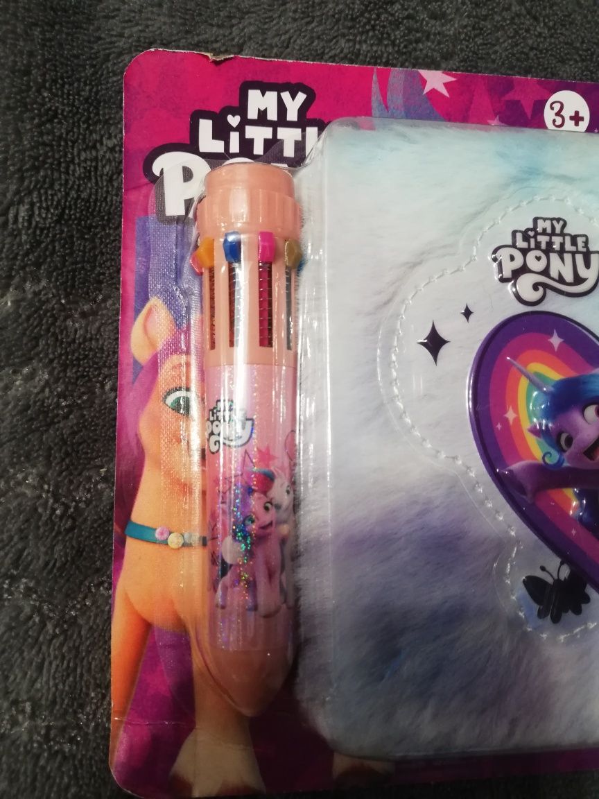 Pluszowy pamiętnik my Little pony +kolorowy długopis dla dziewczynki