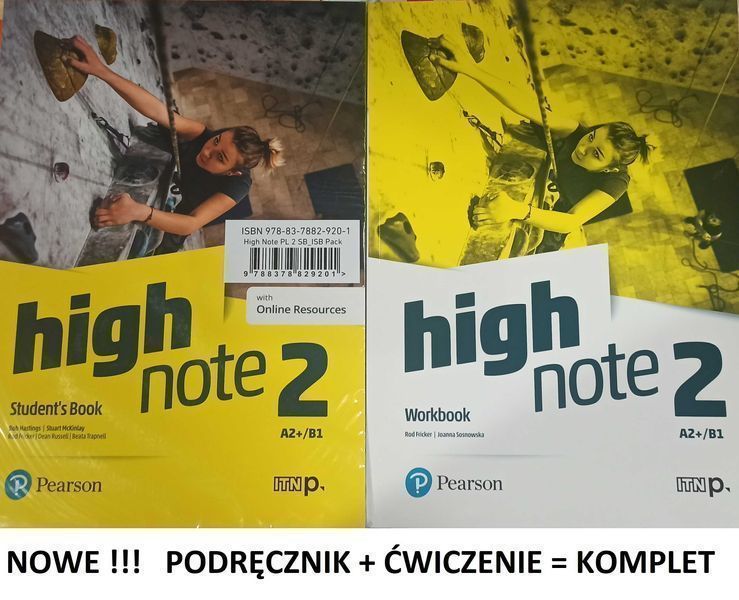 NOWE^ High Note 2 Podręcznik + Ćwiczenia + Benchmark Pearson