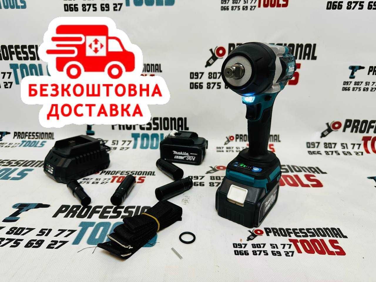 Акумуляторний Безщітковий Гайковерт Makita DTW 800 BL 36V 8A Гайкокрут