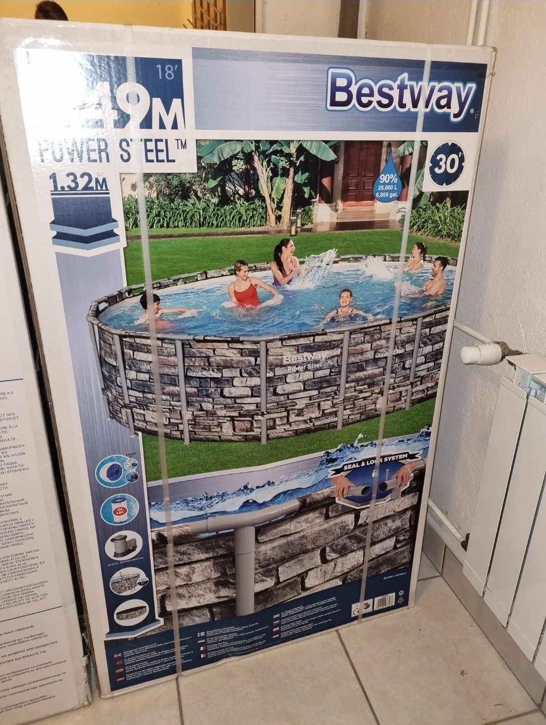 Fabrycznie nowy basen 549x132 Bestway 56886 + drabinka