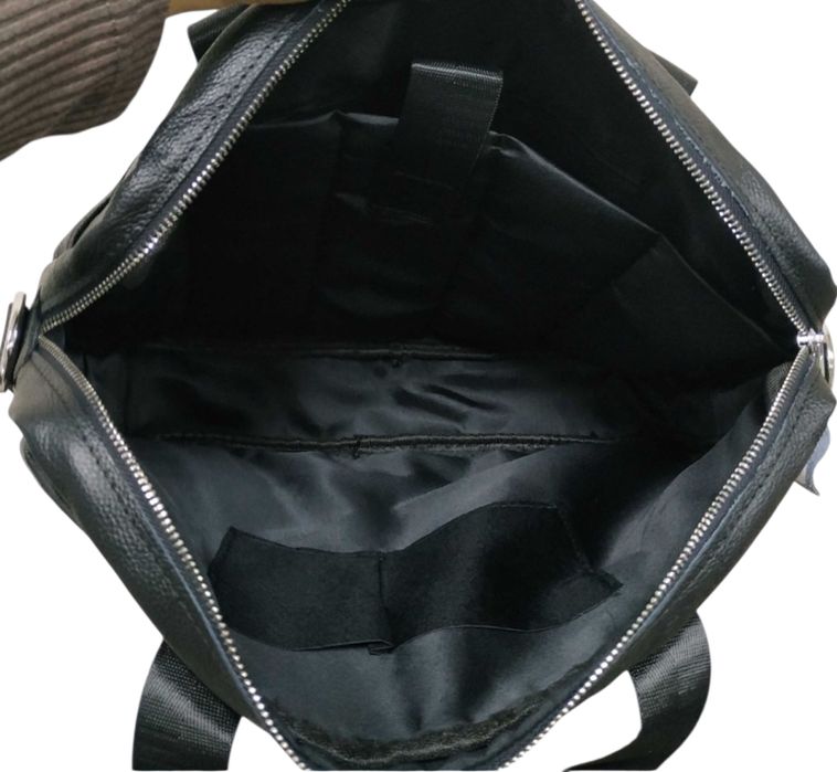 Якісна чоловіча шкіряна сумка- портфель, для ноутбука чи документів