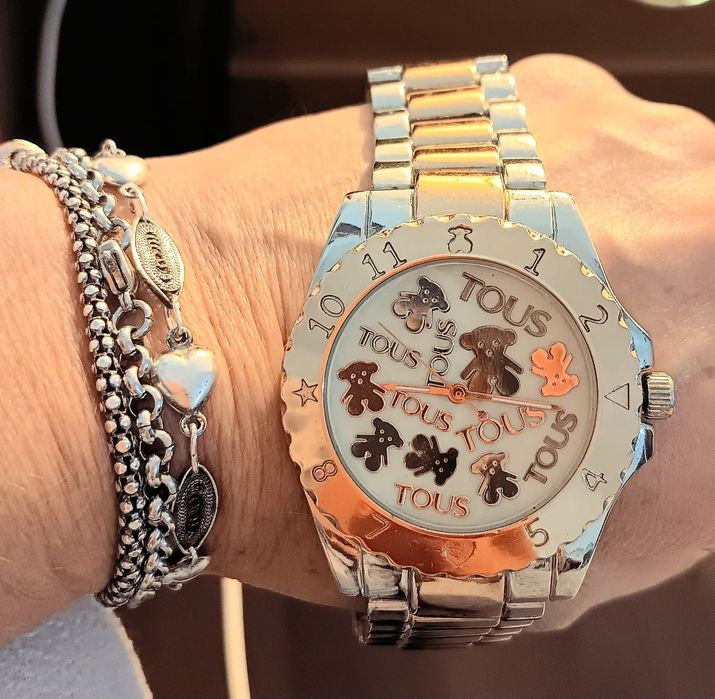 Contas relogio  muranos pendentes clips pandora