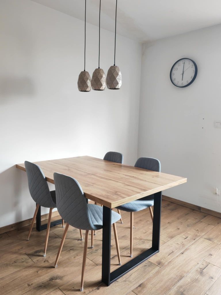 Duży stół Dąb Wotan metalowe nogi, loft, super stan, loftowy stół
