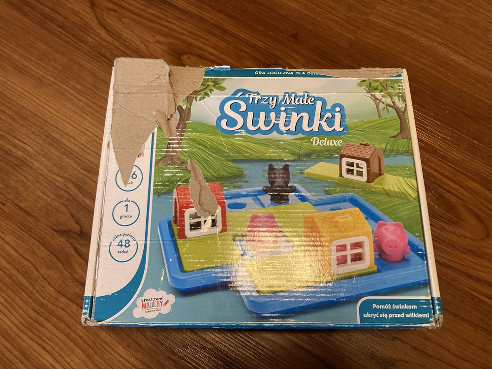 Gra logiczna Trzy Małe Świnki Deluxe Smart Games