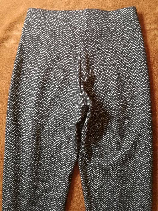 Szare eleganckie spodnie/ leginsy XS 34 F&F na jesień/ zimę