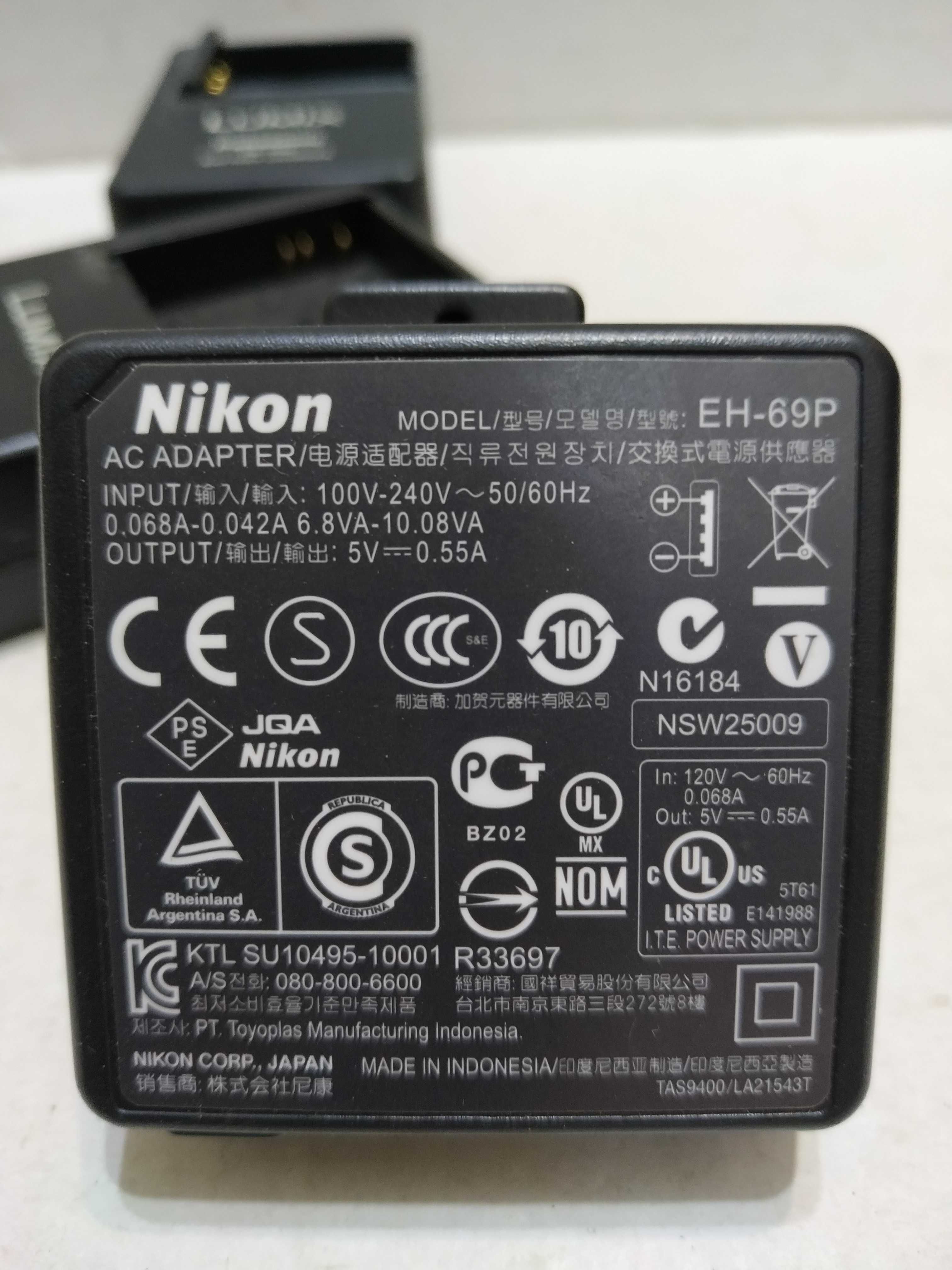 оригинальна зарядка сетевой адаптер фотоаппарат Nikon