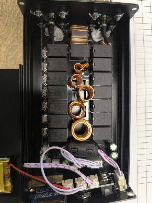 ATU 100 mini Автоматичний Радіо Антений тюнер для 1.8-55 МГц LCD SW КВ