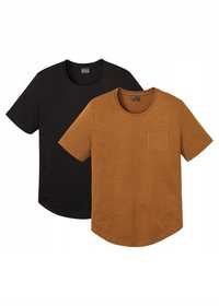 B.P.C 2-pak t-shirtów męskich z kieszonką 3XL.
