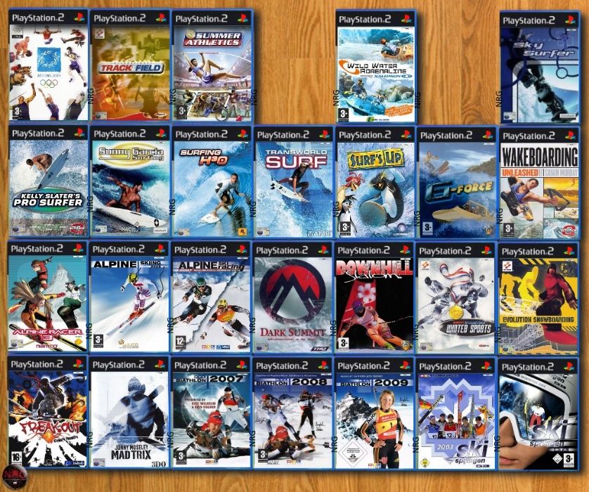 [PS2] Jogos DESPORTO 2 (Bike,Skate,Surf,Ski,Tenis,Bowling,Snooker,etc)