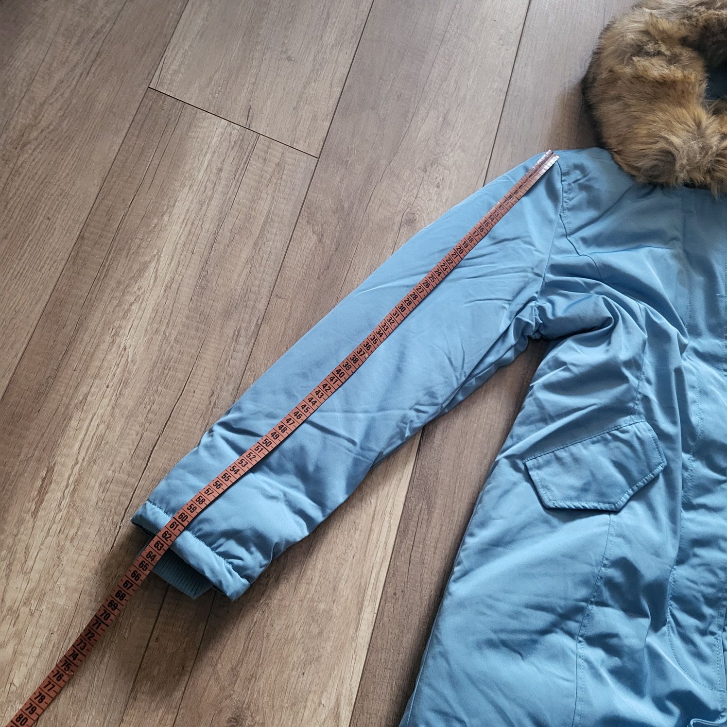 Kurtka zimowa Parka damska Marikoo 36S Karmaa jasny niebieski