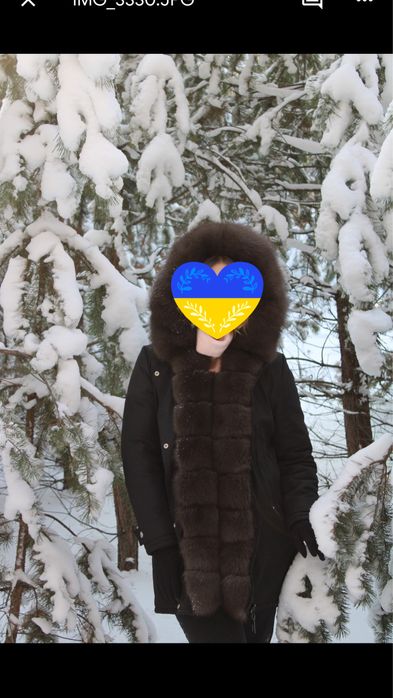 Парка с натуральным мехом