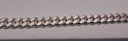 Srebrna bransoletka pancerka 21,5 cm. 5 mm.