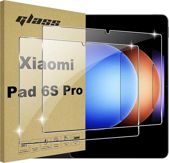 Xiaomi Pad 6S Pro 12.4" Защитное стекло  ВСЕ МОДЕЛИ Glue Full