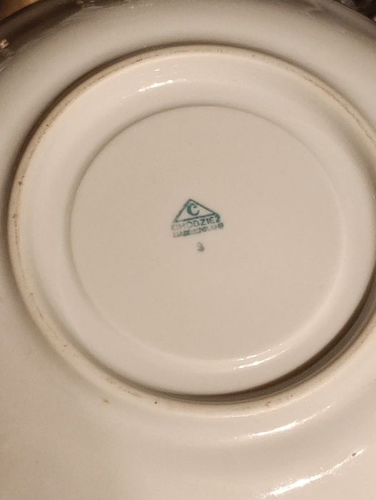 Zestaw do kawy mlecznik cukiernica pięć filiżanek