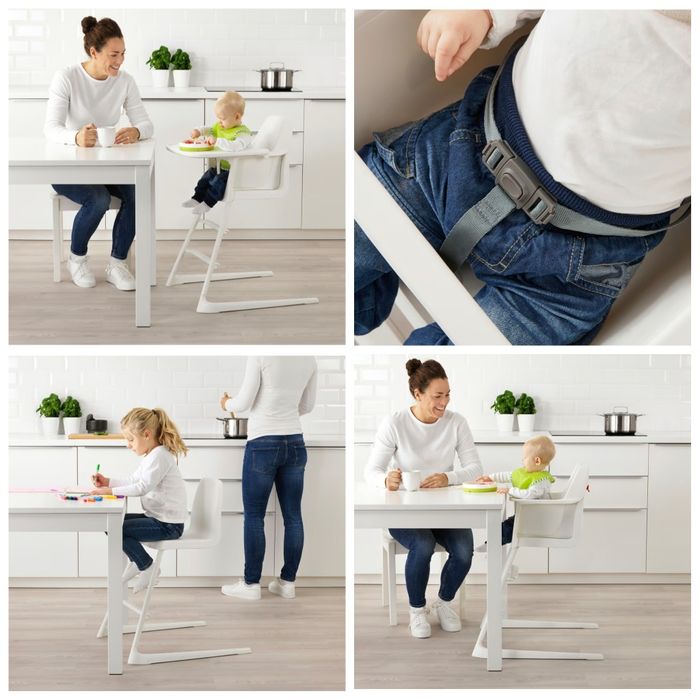 Krzesełko do karmienia Ikea Langur, krzesło wysokie