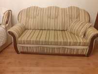 Sofa rozkladana + dwa fotele