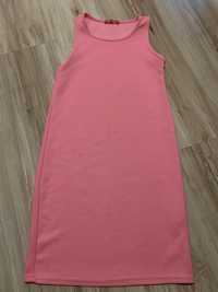 YD neonowa rozowa sukienka midi tuba rozmiar 140 9/10 lat