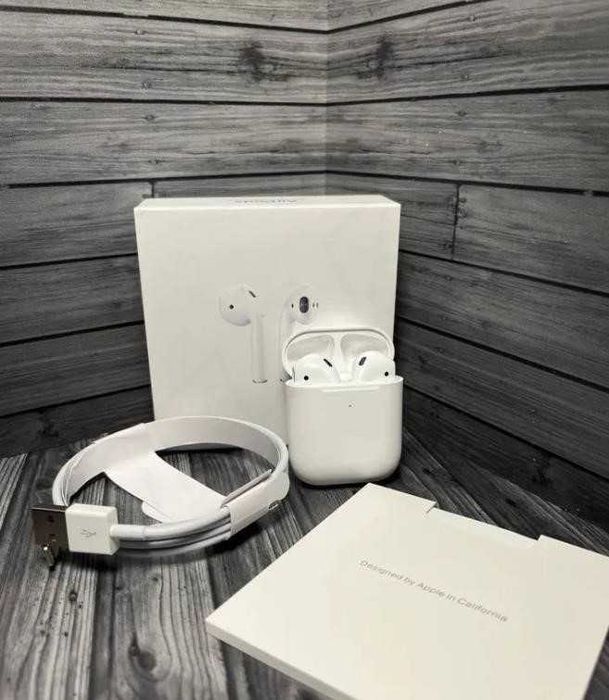 Беспроводные Наушники аірподс 2 1в1 Lux качества +чехол