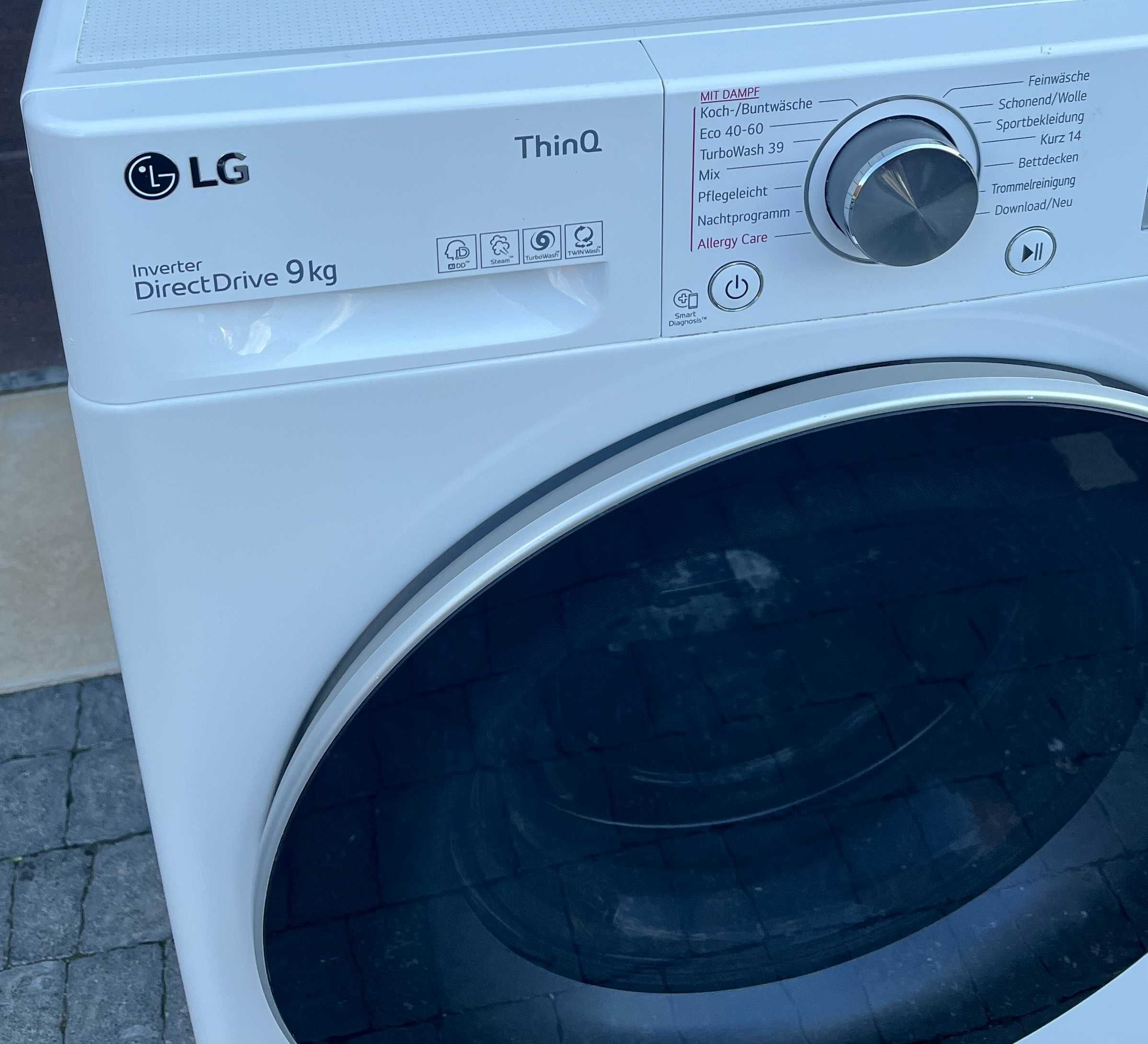 2022рік Пралка LG F4WV709P1E ThinQ® пральна машина 9кг 1400об AI DD