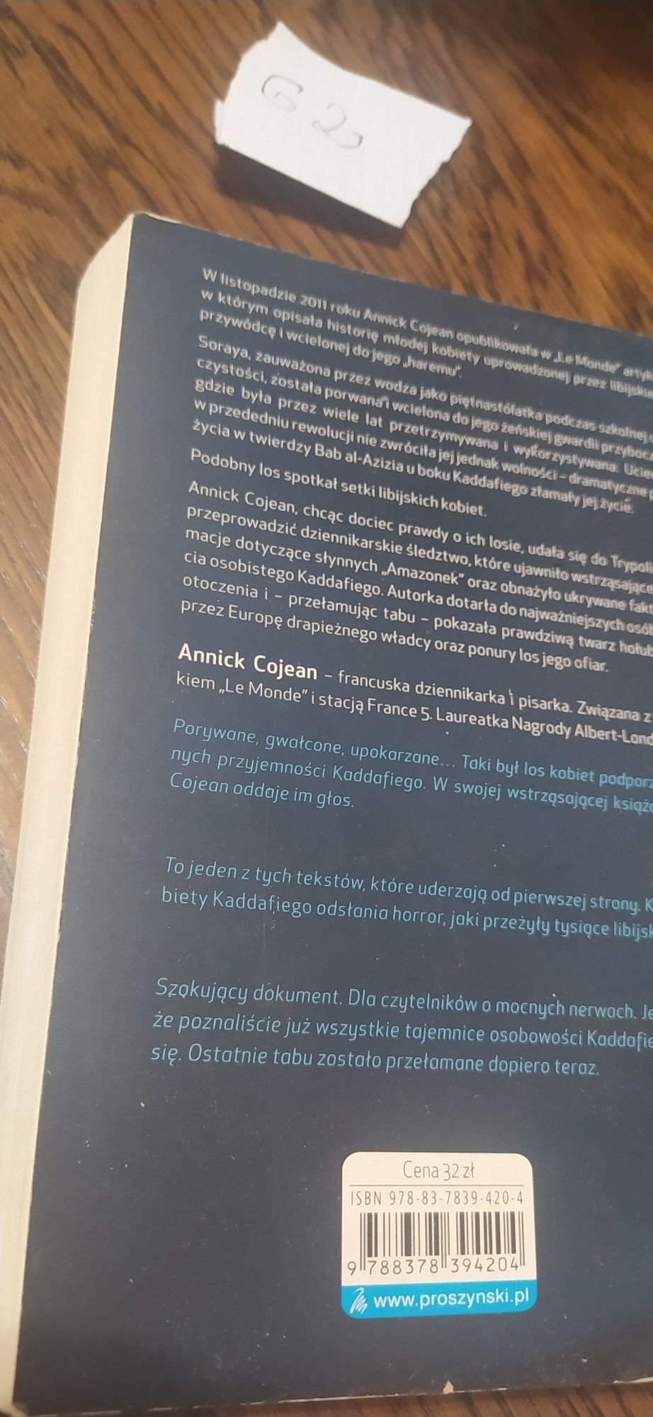 Annick Cojean Kobiety Kaddafiego