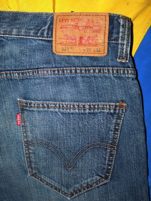 джинсы levis 521 w32 l 32 оригинал 501 levi's 511 slim синие