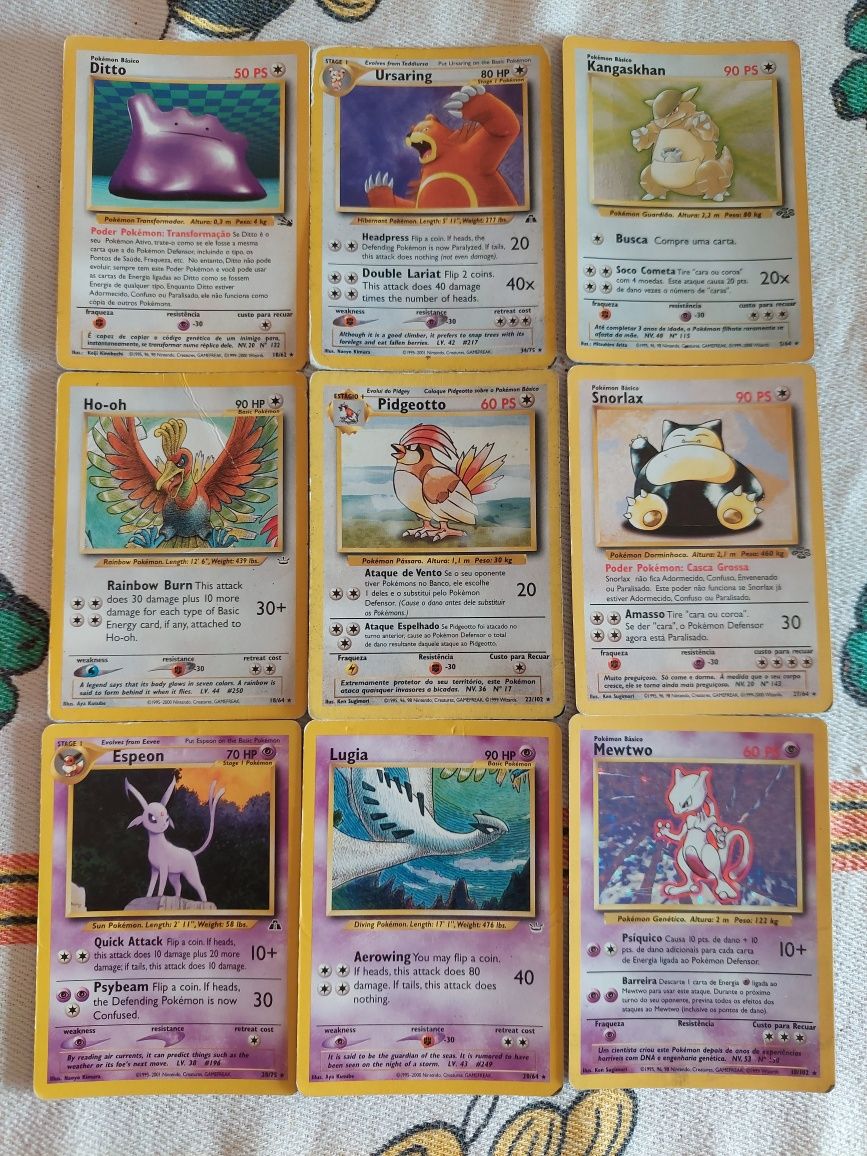 Cartas pokemon raras