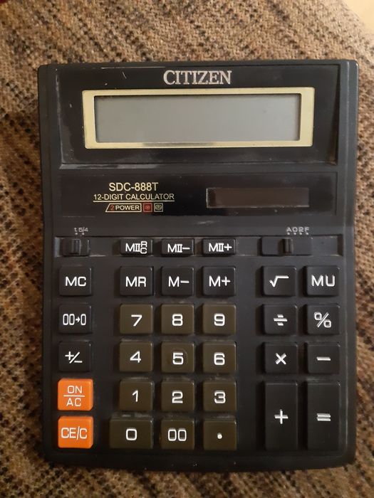 Калькулятор  Citizen SDC-888T неробочий